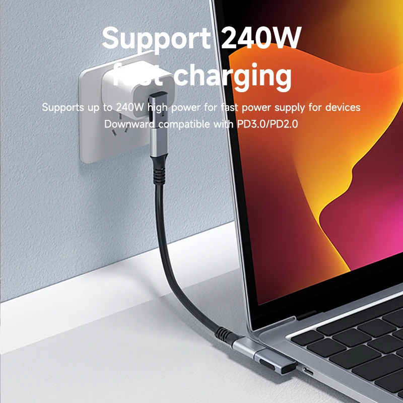 Adaptador Hagibis USB-C 240W USB4 Thunderbolt 8K 60Hz - imagen 3