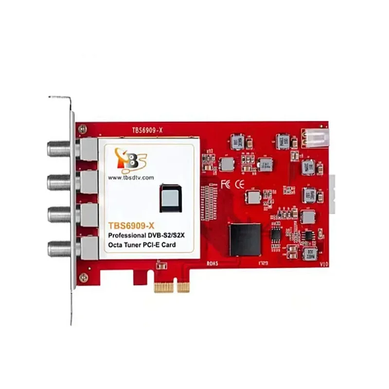NUEVA tarjeta PCIe de sintonizador dual TBS6902 TBS 6909X V2 DVB-S2 para TV satelital digital HD y SD - imagen 2