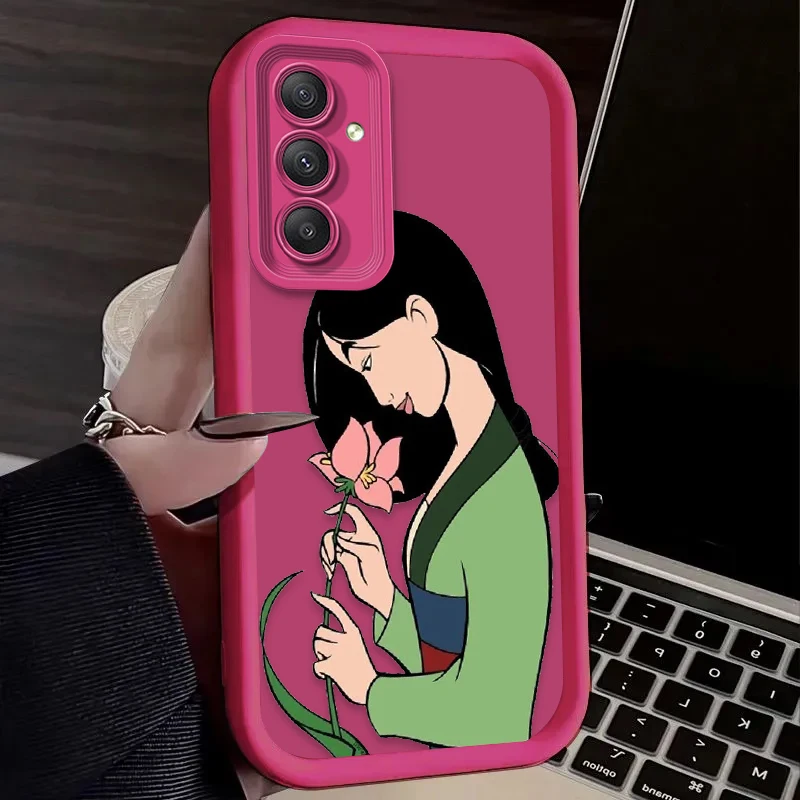 Funda blanda de dibujos animados de Disney Mulan para Samsung Galaxy A35 A55 A15 A25 A16 A06 A05S A24 A13 A23 A12 A22 A32 A52 A71 A51 4G - imagen 4