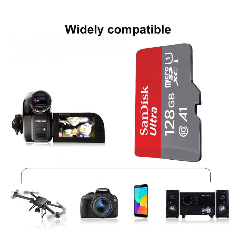 100% tarjeta Micro SD Sandisk Original Class10 tarjeta TF 16gb 32gb 64gb 128gb tarjeta de memoria 512gb 256gb tarjeta micro sd para teléfono samrtphone - imagen 5