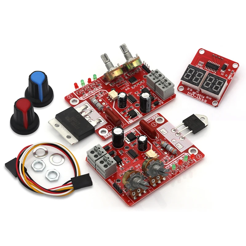 AC9-12V DIY tablero de Control de NY-D01 40A/100A máquina de soldadura por puntos tablero de Control Panel de soldador ajustar el tiempo corriente pantalla Digital - imagen 5
