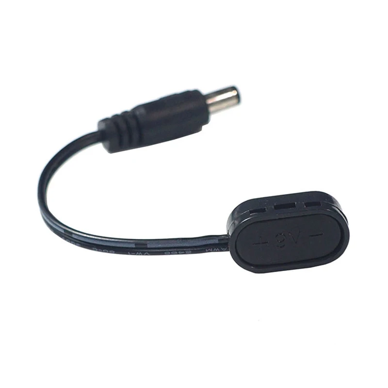 Convertidor de Clip de batería de 9V, enchufe macho DCJack, Cable de alimentación, conector a presión, Pedal de efecto de guitarra, adaptador de fuente de alimentación de batería - imagen 5