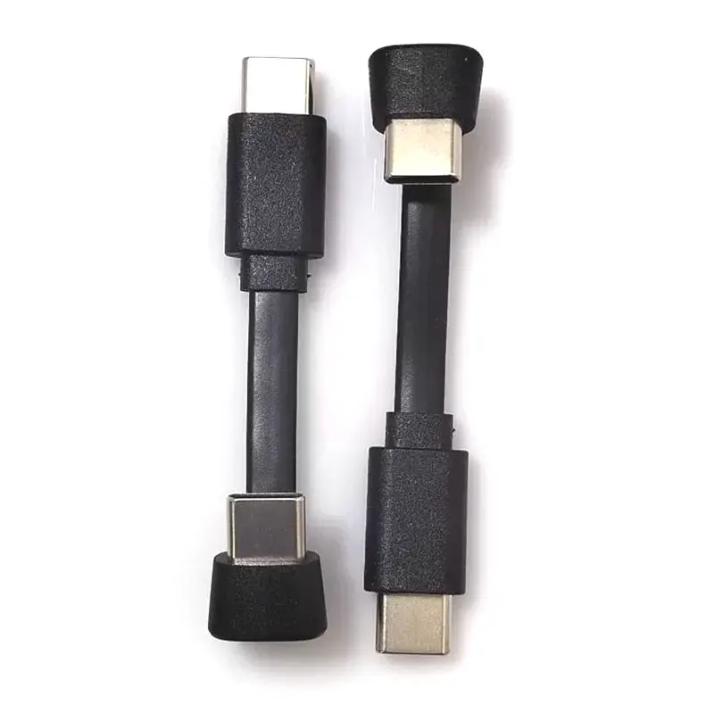 Longitud 59mm/65mm/90mm tipo C codo macho a cabeza recta macho teléfono para juegos Cable de datos de carga súper rápida - imagen 4