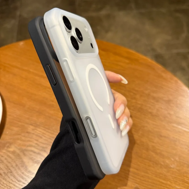 Armadura suave mate oficial para funda Magsafe para iPhone 17 Air 16 15 14 13 Pro Max Plus cubierta de parachoques de carga inalámbrica magnética - imagen 5