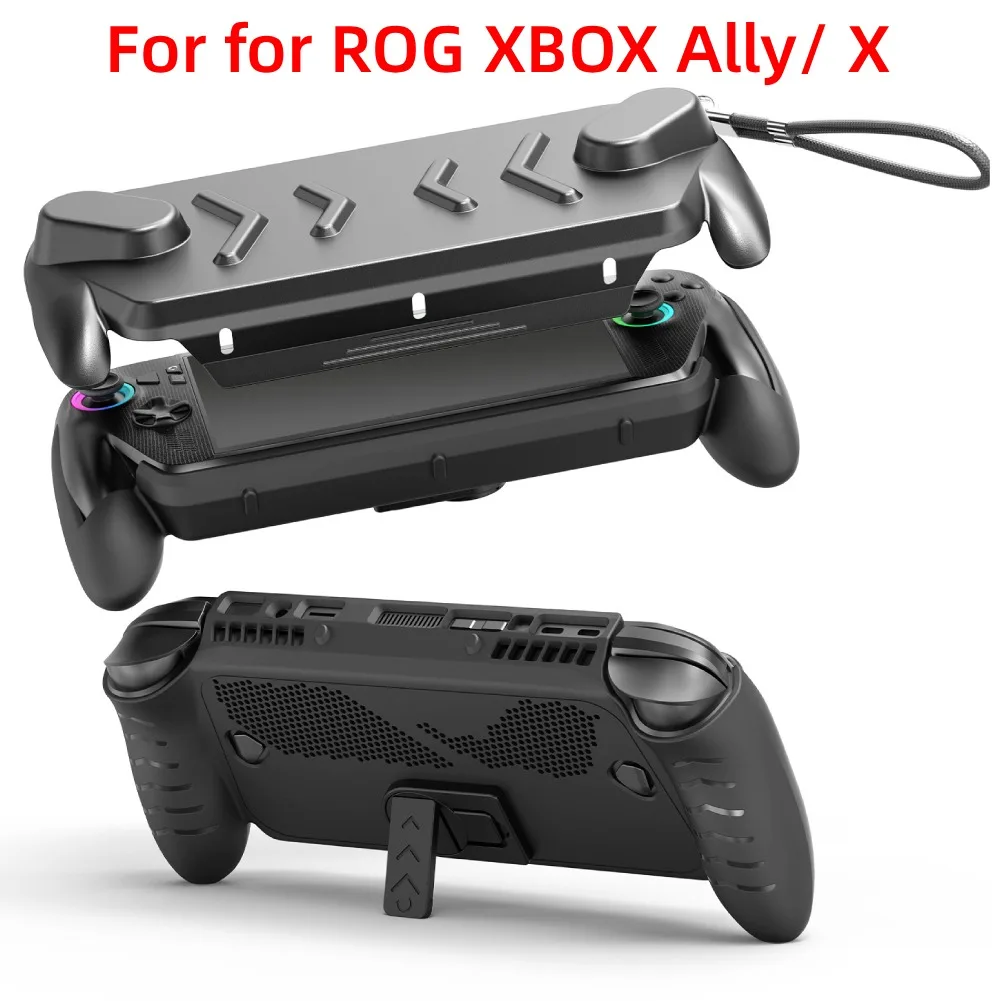 Funda protectora antiarañazos para ROG XBOX Ally/XBOX Ally X con cubierta superior y soporte ajustable, accesorios para juegos a prueba de sudor - imagen 2