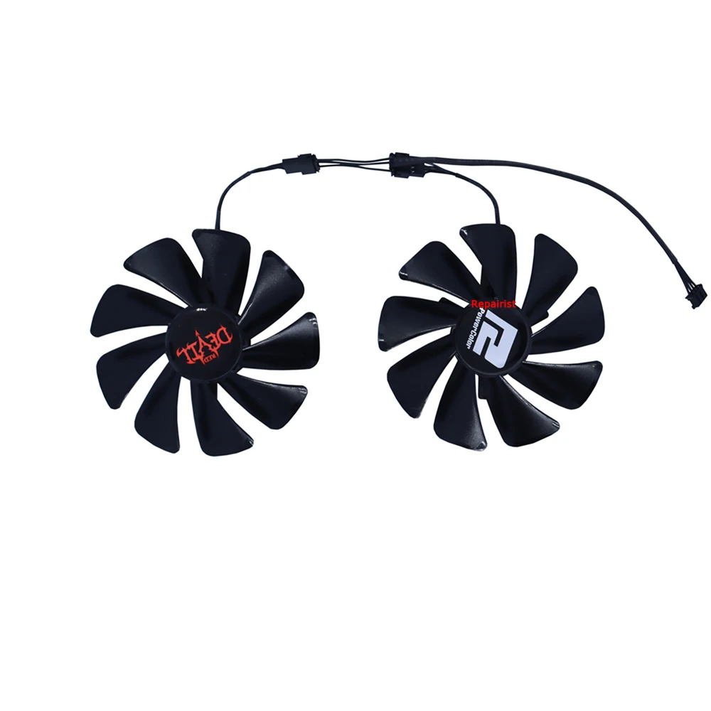 Ventilador de tarjeta de vídeo, Enfriador de GPU, 95mm, para Radeon Powercolor RX 6600 XT RX6600XT Red Devil, reemplaza FD10015H12S