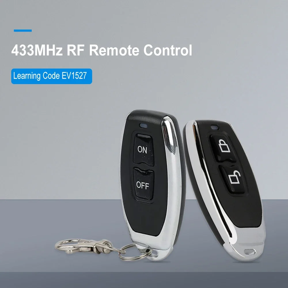 Transmisor RF Universal copia clon 433 Mhz controles remotos inalámbricos para interruptor DC 12V módulo receptor de relé para Garge Electric - imagen 2
