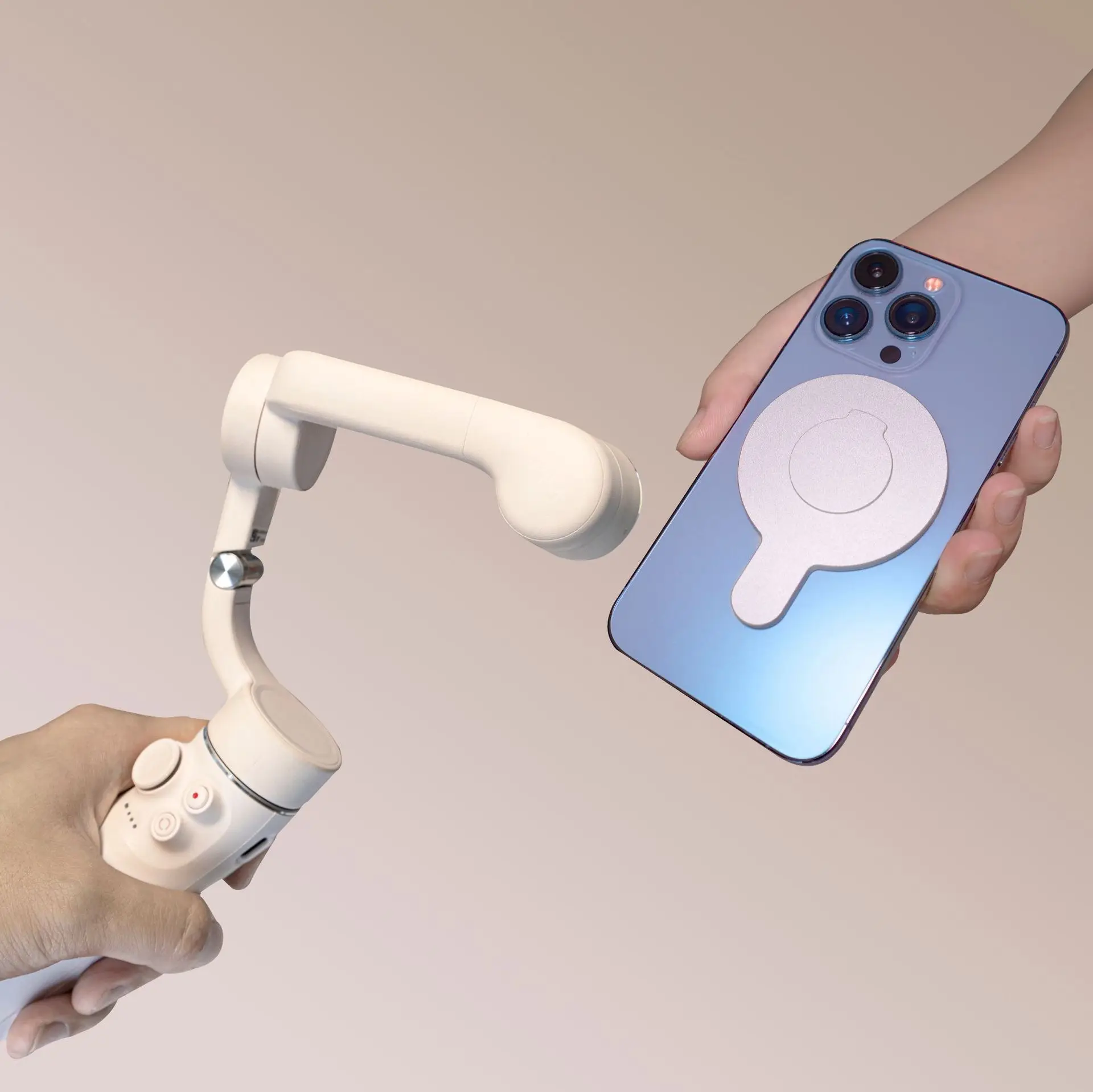 Soporte de teléfono magnético fuerte para DJI Osmo Mobile 6/OM 5/SE OM4, estabilizador de mano de aluminio para magsafe, soporte antipérdida - imagen 4