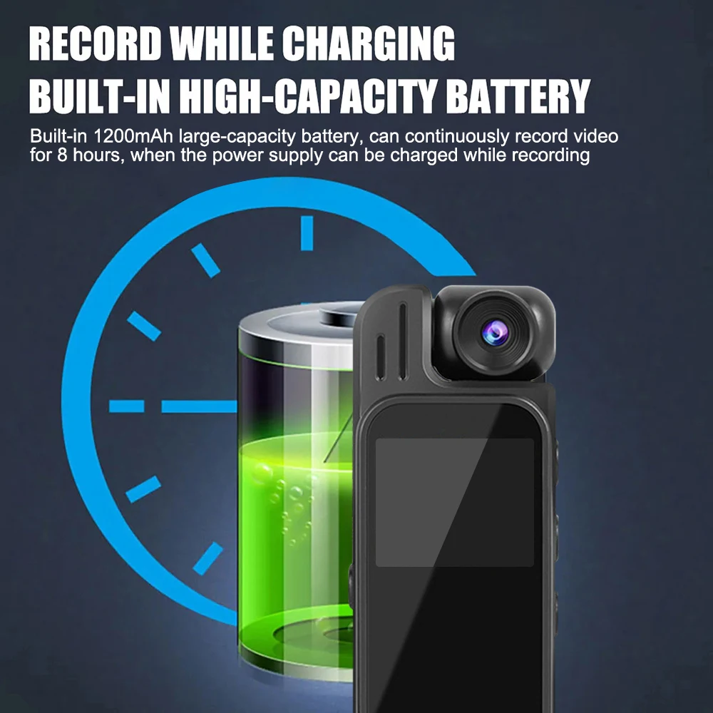Mini cámara 2K HD WiFi 1080P, grabadora de vídeo Digital portátil, cámara de cuerpo pequeño de policía, visión nocturna infrarroja, videocámara deportiva DV para bicicleta - imagen 5
