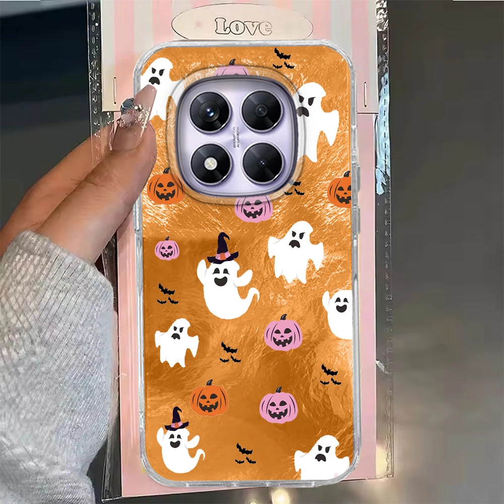 Funda de teléfono con elementos de Halloween de calabaza fantasma para Xiaomi Redmi Note 15 14 13 12 11 11S 10 10S 9 Pro 9A 13C 14C A3 A3X 9C A1 - imagen 3