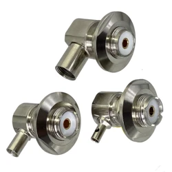 Conector SO239 UHF Coaxial Panel Hembra Angular