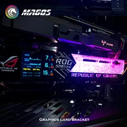ROG Soporte GPU RGB con pantalla LCD IPS y Aura Sync