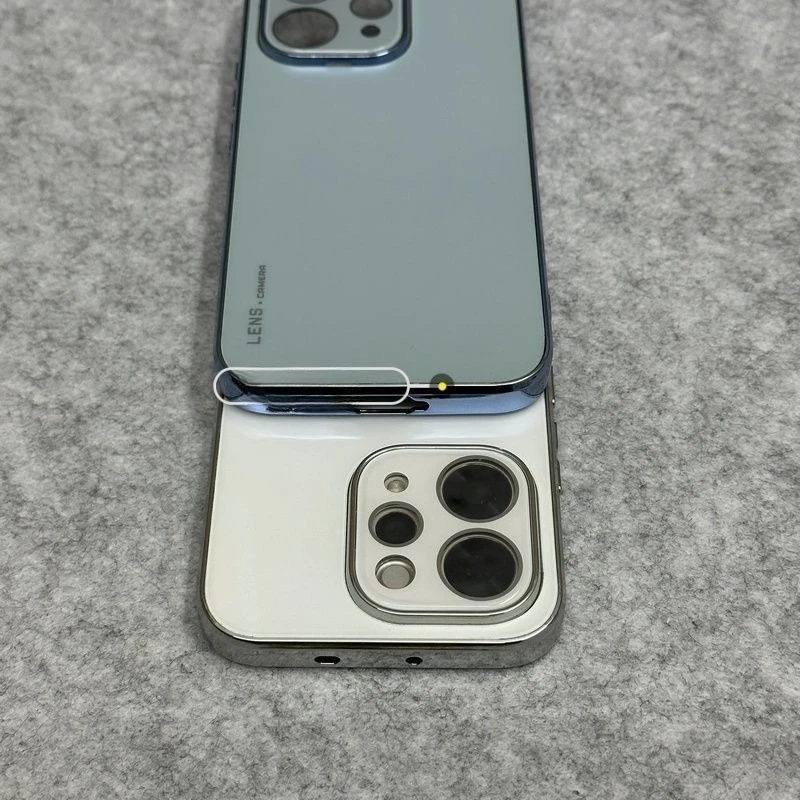 Para Vivo V70 S50 Funda Simple acrílica galvanizada cubierta de borde suave con película de lente para Vivo V 70 Funda de parachoques absorbente de golpes - imagen 3