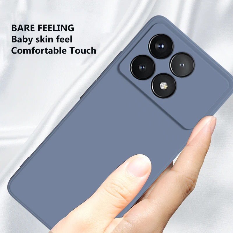 Funda de silicona líquida a prueba de golpes para teléfono, carcasa suave de TPU, para Xiaomi Poco X6 Pro, Poco X 6 Pro, Pocox6 Pro, 5G - imagen 4