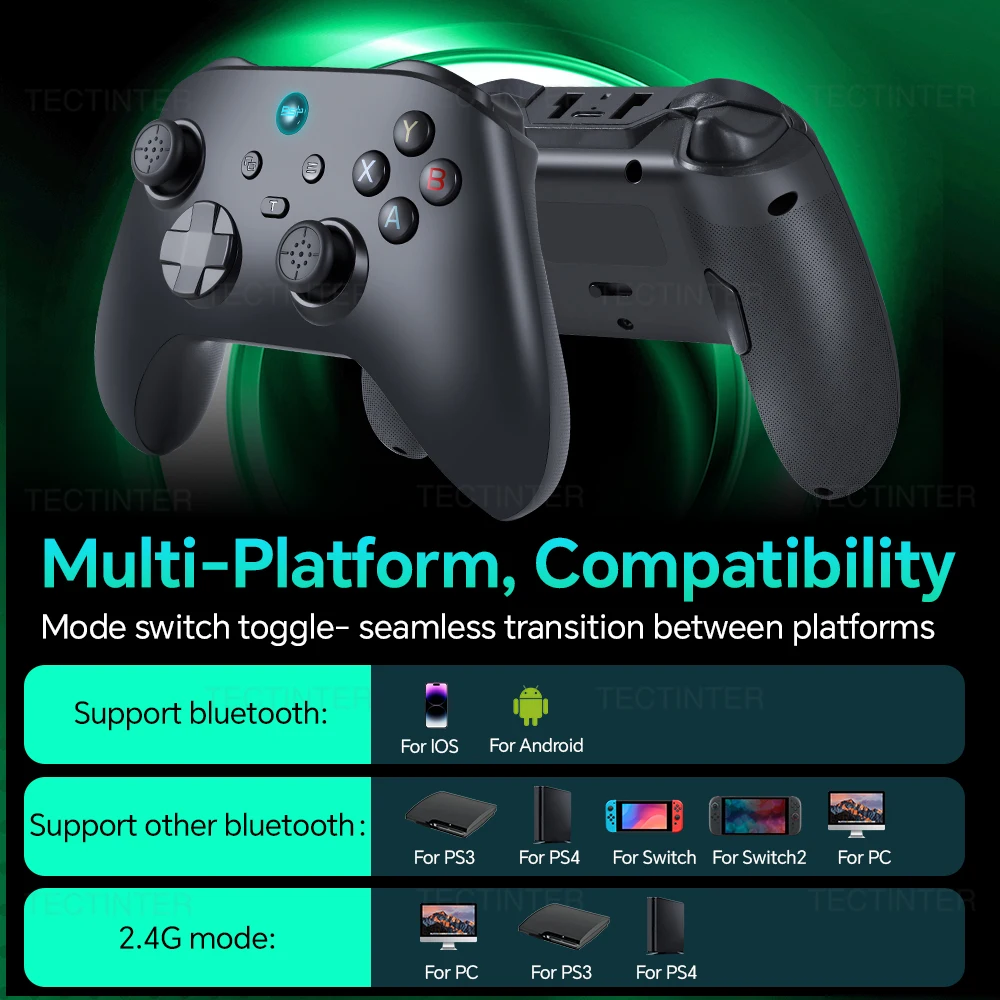 Controlador inalámbrico BT para Nintendo Switch 2, Joystick de efecto Hall para Switch/PS3/PS4/Android/PC/IOS, accesorios para juegos - imagen 3