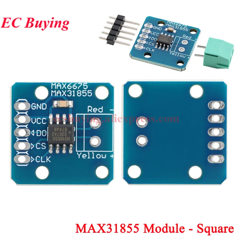Módulo Sensor de temperatura termopar tipo K MAX6675 MAX31855, adquisición de detección de medición de grados de temperatura para Arduino - imagen 3