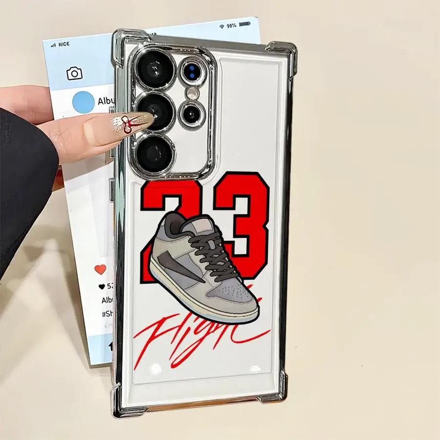 Zapatillas AIR, zapatos deportivos, funda de teléfono para Samsung Galaxy S20 FE S25 Edge S22 Ultra S23 S21 Plus S24, funda transparente - imagen 3