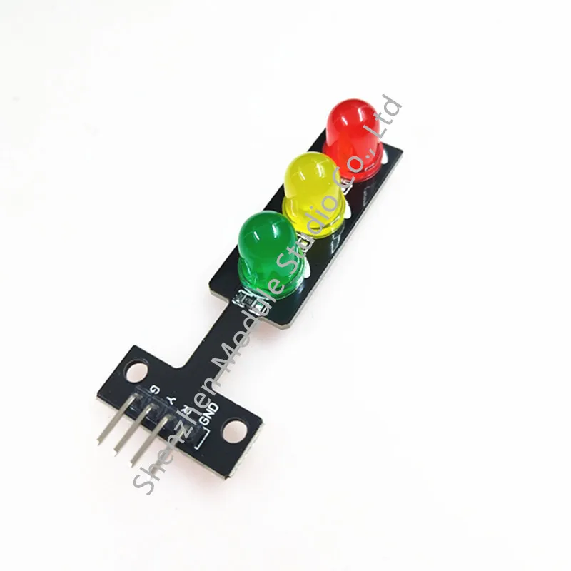 1 Uds - 10 Uds Mini módulo de pantalla LED de semáforo de 5V para Arduino rojo amarillo verde 5mm LED Mini módulo de semáforo - imagen 3