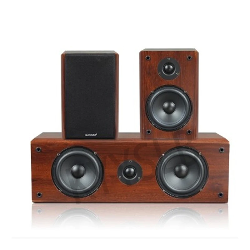 KYYSLB-Altavoces centrales Surround de 100W, dispositivo de Audio en casa, de madera, HIFI 5,1, pasivo, 4ohm, S
