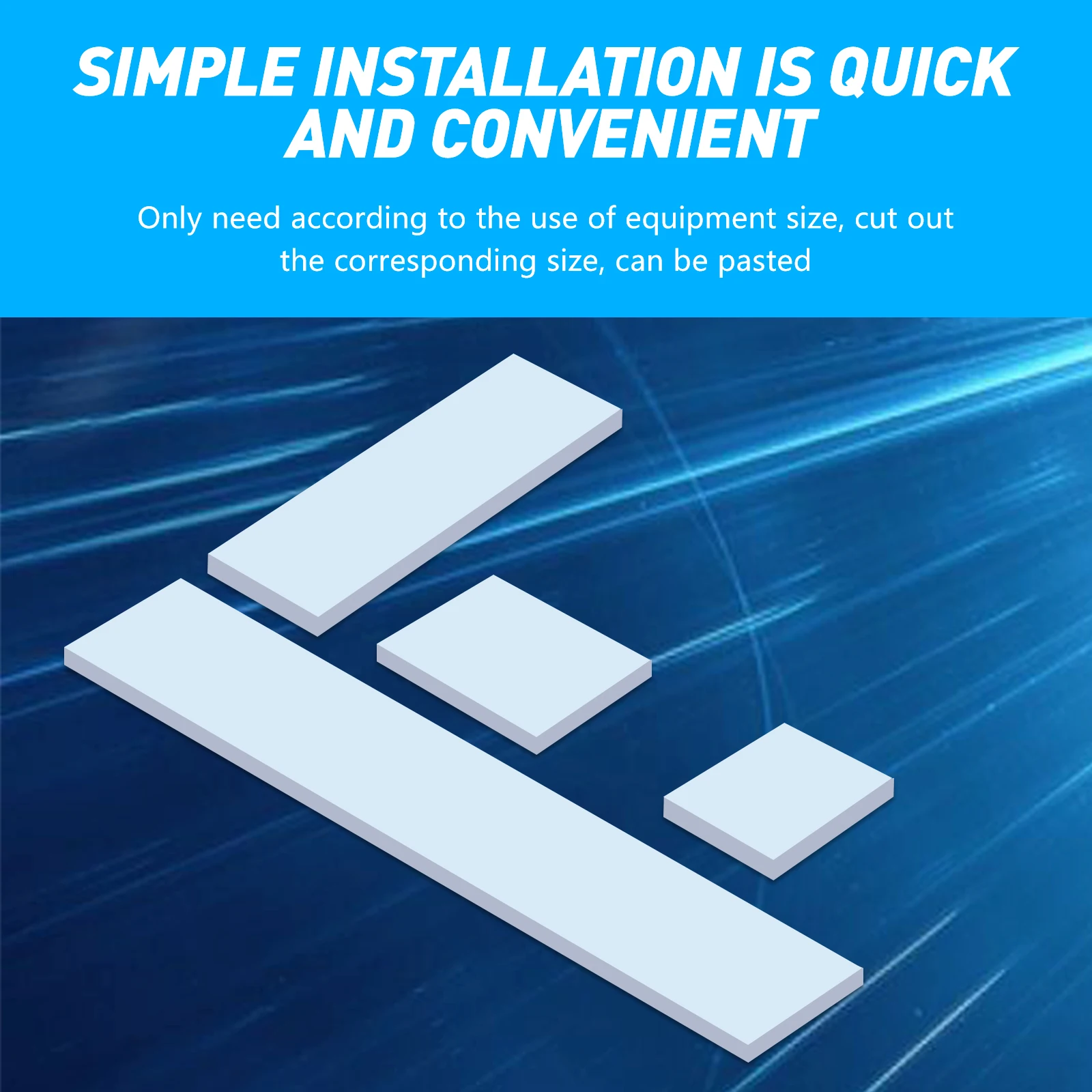 Almohadilla térmica Power train 18W/Mk 120 × 20MM almohadilla térmica de refrigeración resistencia a altas temperaturas GPU CPU alta conductividad térmica - imagen 2