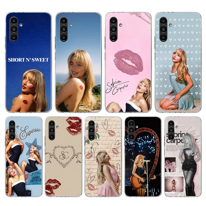 CR66 S-Sabrina c-carpintero funda de teléfono para Samsung Galaxy A56 A55 A54 A53 A17 A16 A15 A14 A13 A36 A35 A34 A33 A26 A25 A24 A23 A05