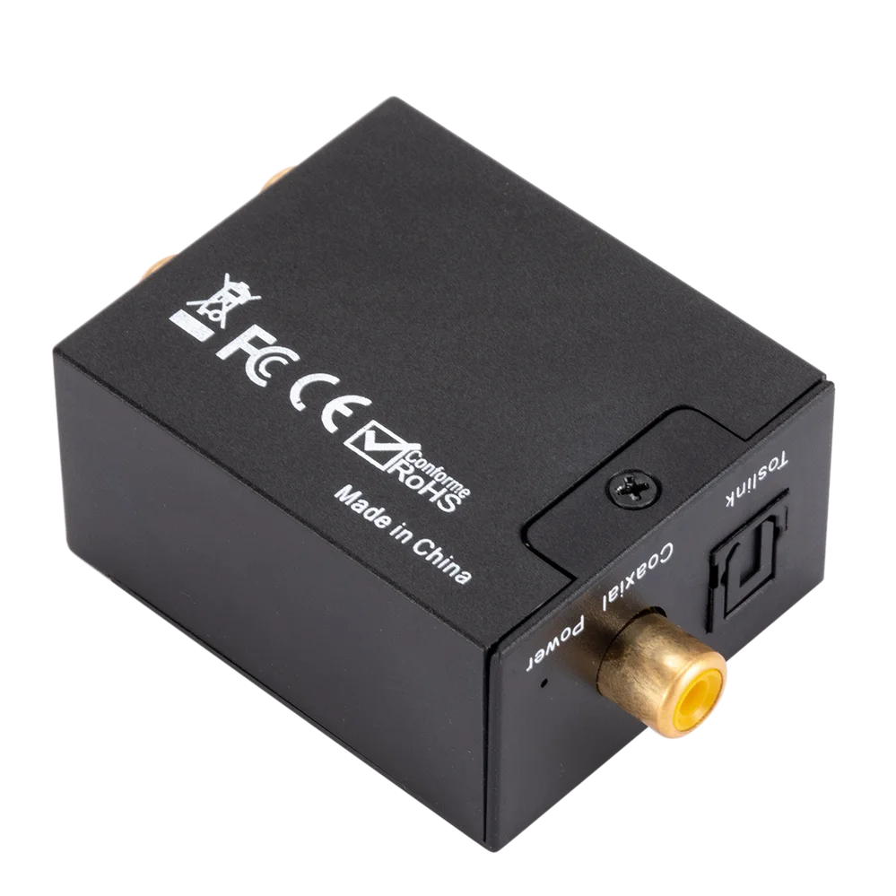 Convertidor DAC de audio digital a analógico Toslink Coaxial RCA - imagen 5