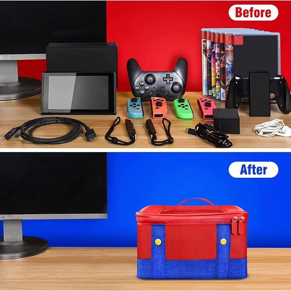 Funda protectora para Switch, bolsa de almacenamiento de viaje para controlador Nintendo OLED, accesorios para Switch - imagen 4