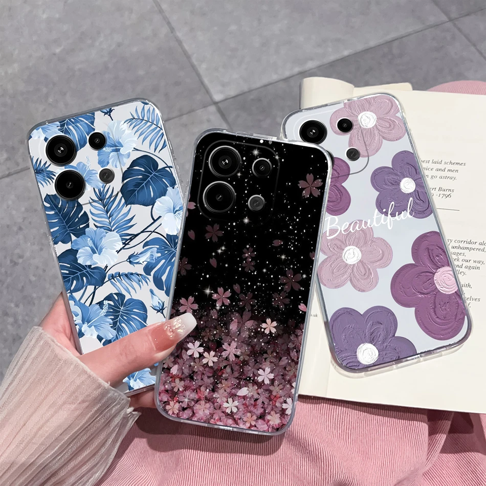 Funda trasera transparente para Xiaomi Redmi Note 13 Pro Plus, Protector de silicona suave para teléfono - imagen 4