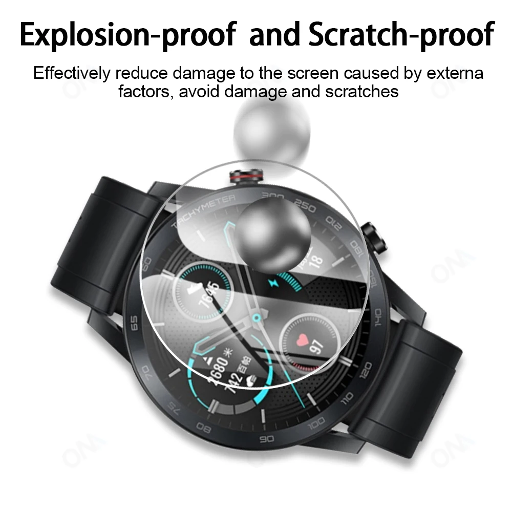 Película protectora de vidrio templado duro para reloj inteligente Polar Pacer Pro, Protector de pantalla, accesorios de cubierta completa - imagen 3