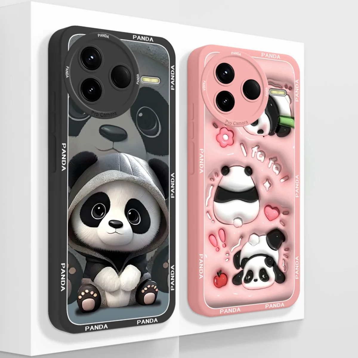 Para Poco F7 Ultra/F7 Pro Funda lindo Panda suave silicona líquida protección de lente cubiertas traseras para Poco F 7 Ultra PocoF7 Pro Funda