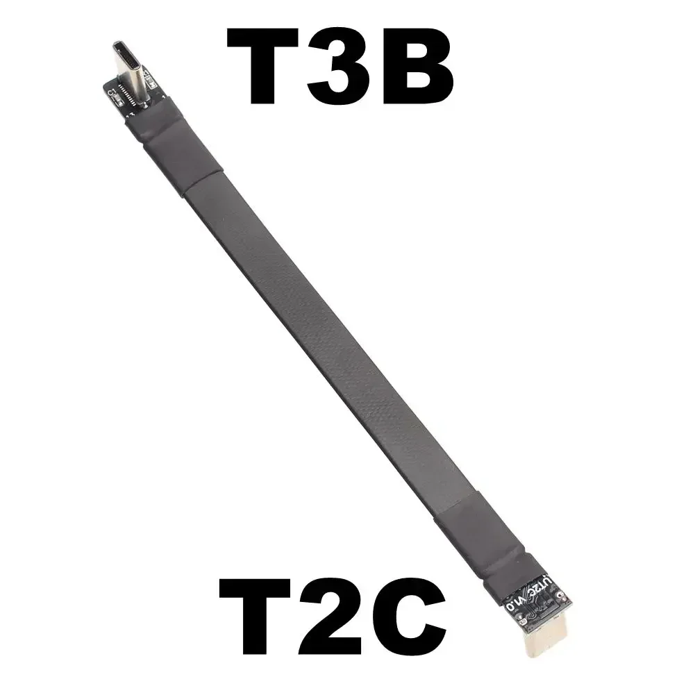 Cable USB-C Gen2 Macho a Macho – 10Gbps 3A Plano FPV Blindado - imagen 2