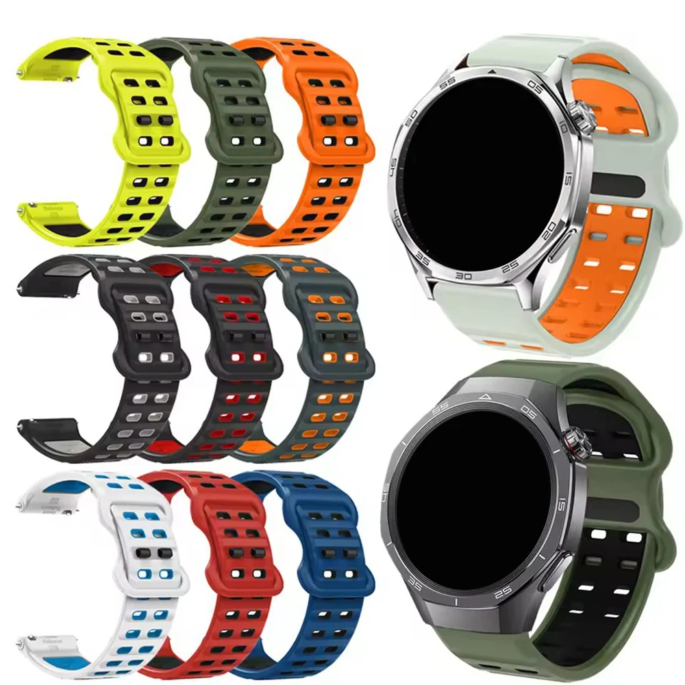 Correa deportiva suave de 22mm para Garmin Forerunner 265 255, correa de silicona transpirable para reloj Garmin Vivoactive 4 / Venu 2 Venu 3