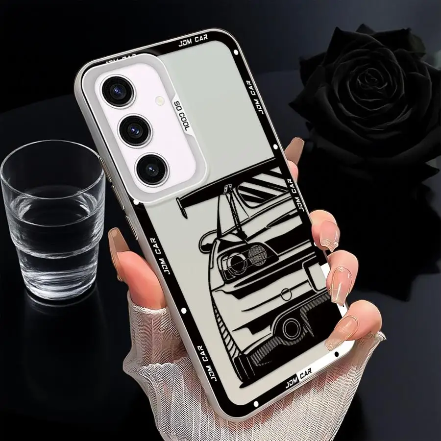 Funda trasera de teléfono para Samsung Galaxy A23 A36 A25 A33 A34 A32 A26 A73 A22 A52 A53 A24 coche de deriva japonés - imagen 3