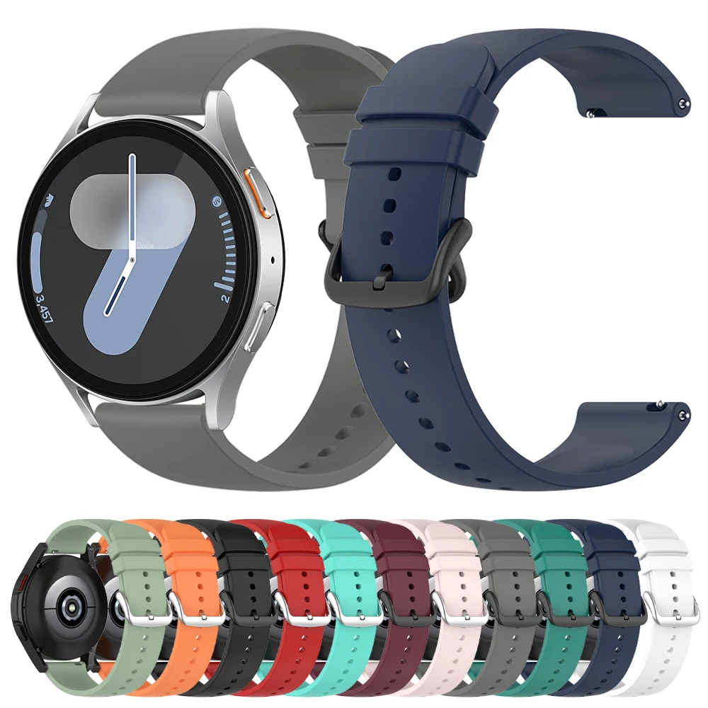 Correa de silicona deportiva para Samsung Galaxy Watch, pulsera Active 2/S2, 20MM, 7, 6, 5, 40, 44mm, 4, 6 Classic, 43, 47, 46, 42mm - imagen 2