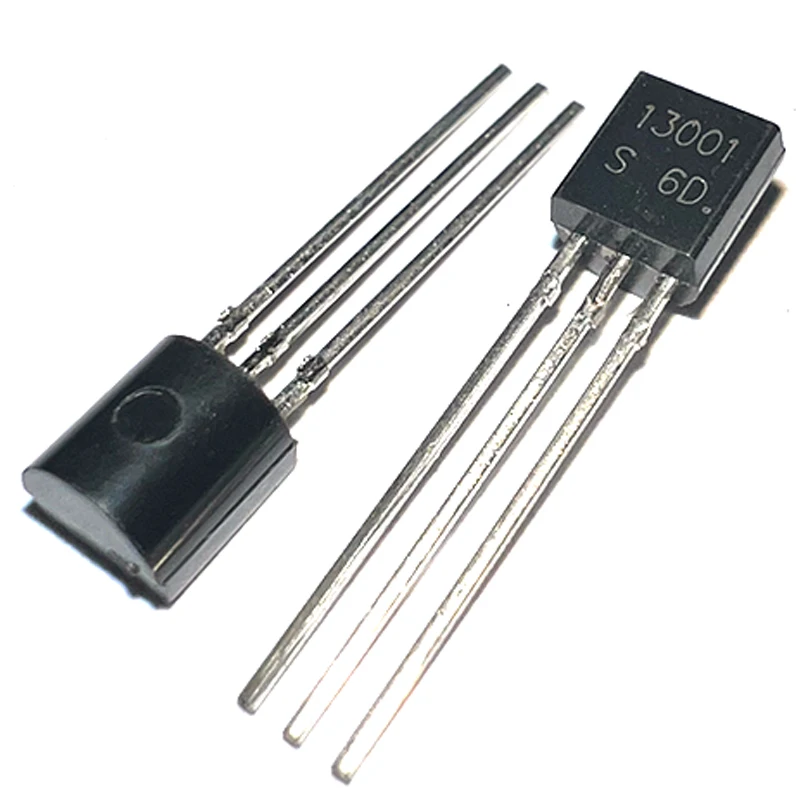 50 Uds 13001 en línea MJE13001 NPN paquete TO-92 tubo de alto voltaje 400v/0.2A Transistor