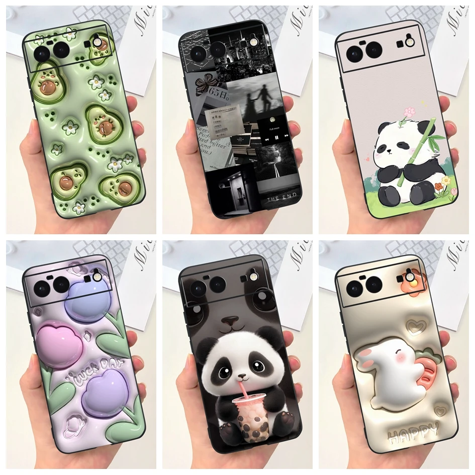 Funda a prueba de golpes para Google Pixel 6 6A, carcasa de silicona suave con diseño de astronauta, cubierta bonita para Google Pixel 6 Pro