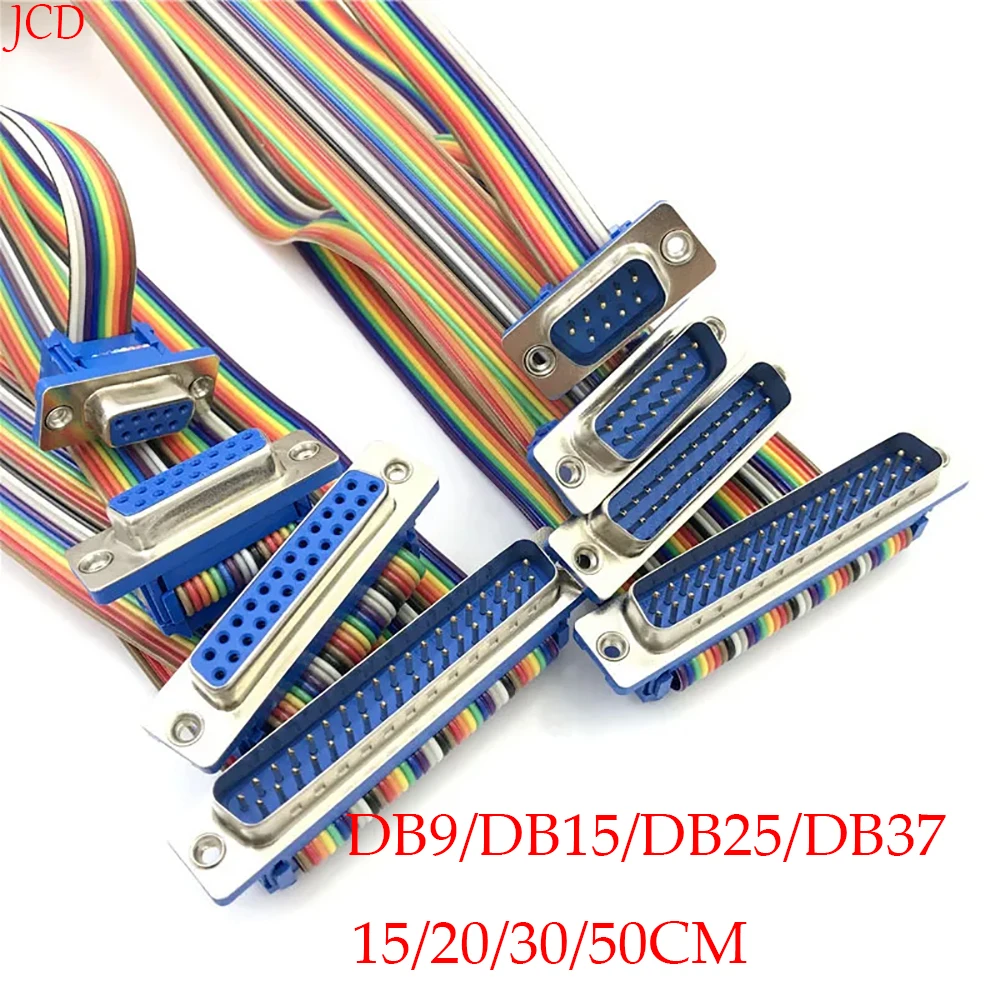 Piezas-Cable macho y hembra, adaptador de conector de puerto serie D-SUB, 1 D-SUD, DIDC 9, 15, 25, 37 pines, DB9, DB15, DB25, DB37, RS232 COM