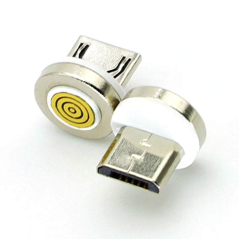 Adaptador de Cable de carga magnético, cabezal de puntas de conector para tipo C, Micro USB, enchufe antipolvo para teléfono móvil, reemplazo de enchufe magnético de 7 pines, 5 uds. - imagen 4