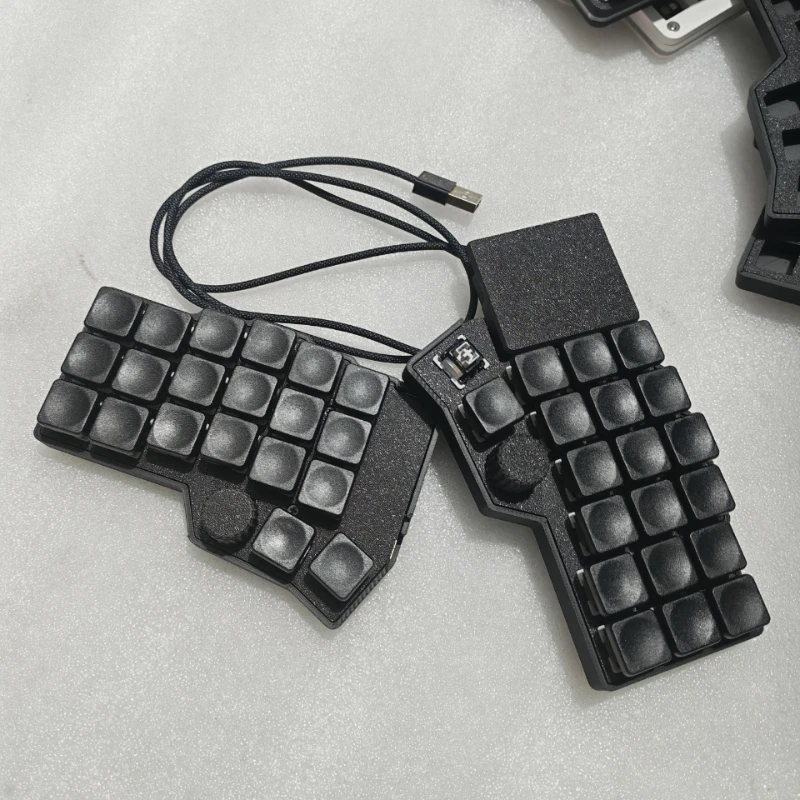 Nuevo Corne V4.1 36/42 Kit de teclado dividido personalizado RGB soporte ergonómico de intercambio en caliente a través de Procyon Touch Pad con perilla de ratón DIY MX