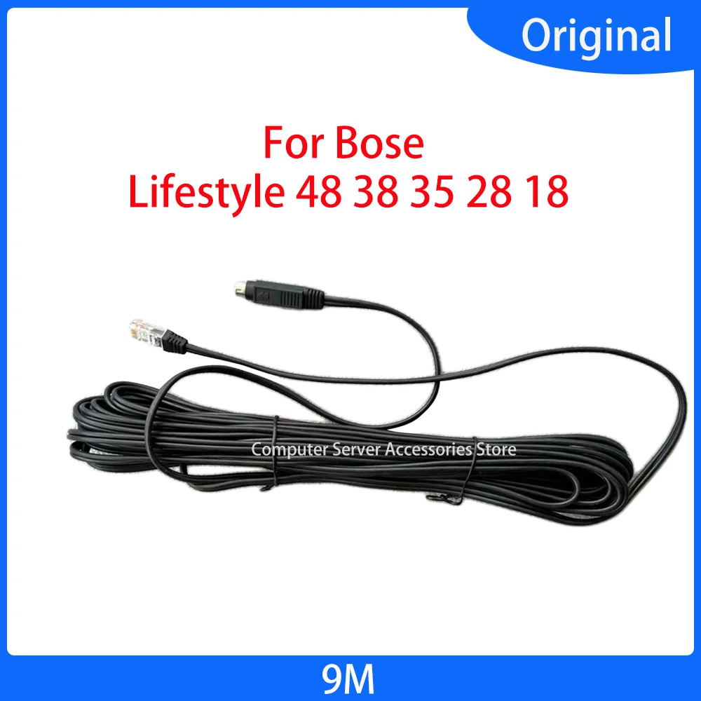 9M Original para BOSE Lifestyle 48 38 35 28 18 Cable de datos con cabeza de cristal Cable de altavoz para altavoz Subwoofer antiguo de la serie Lifestyle