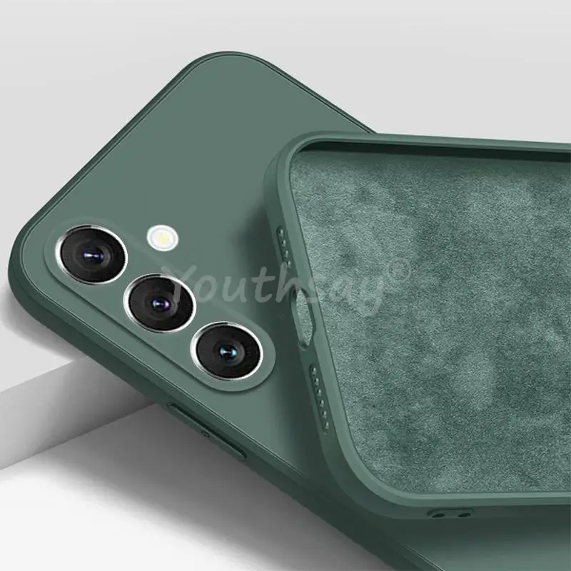 Para Samsung Galaxy A15 funda protectora lisa de silicona Samsung A55 A15 A05S A05 A25 A35 A14 A04 funda de goma Galaxy A15 - imagen 3