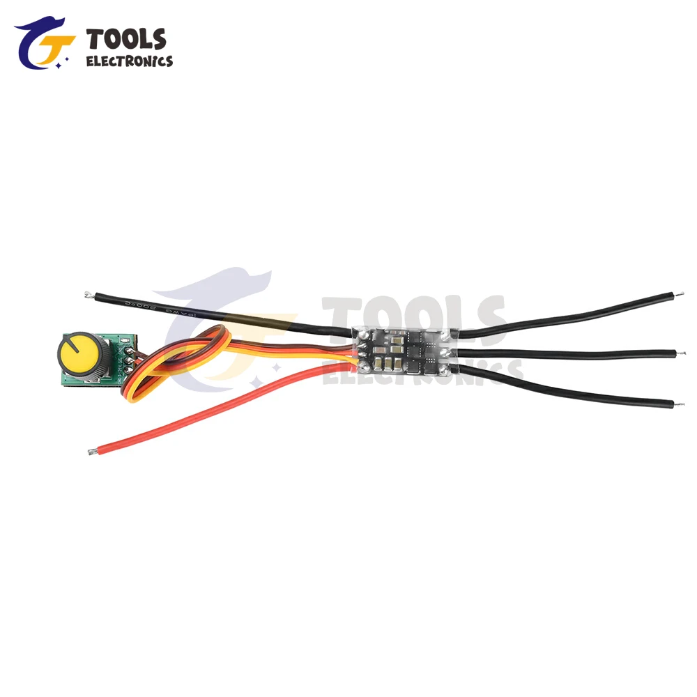 DC7.4-12.6V ESC sin escobillas bidireccional, modificación de ventilador DIY, controlador de Motor sin escobillas 20-30A, placa de accionamiento de Motor CC para taladro eléctrico - imagen 5