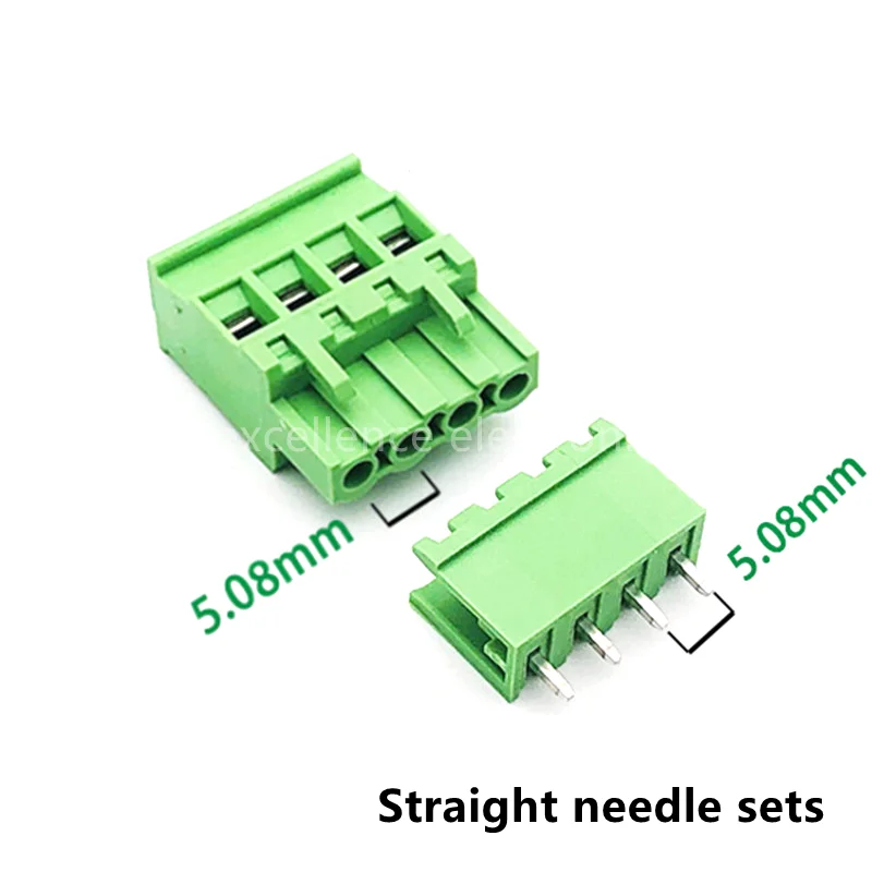 Terminal PCB Enchufable 5.08mm – Salida Lateral con Soporte Aguja - imagen 5