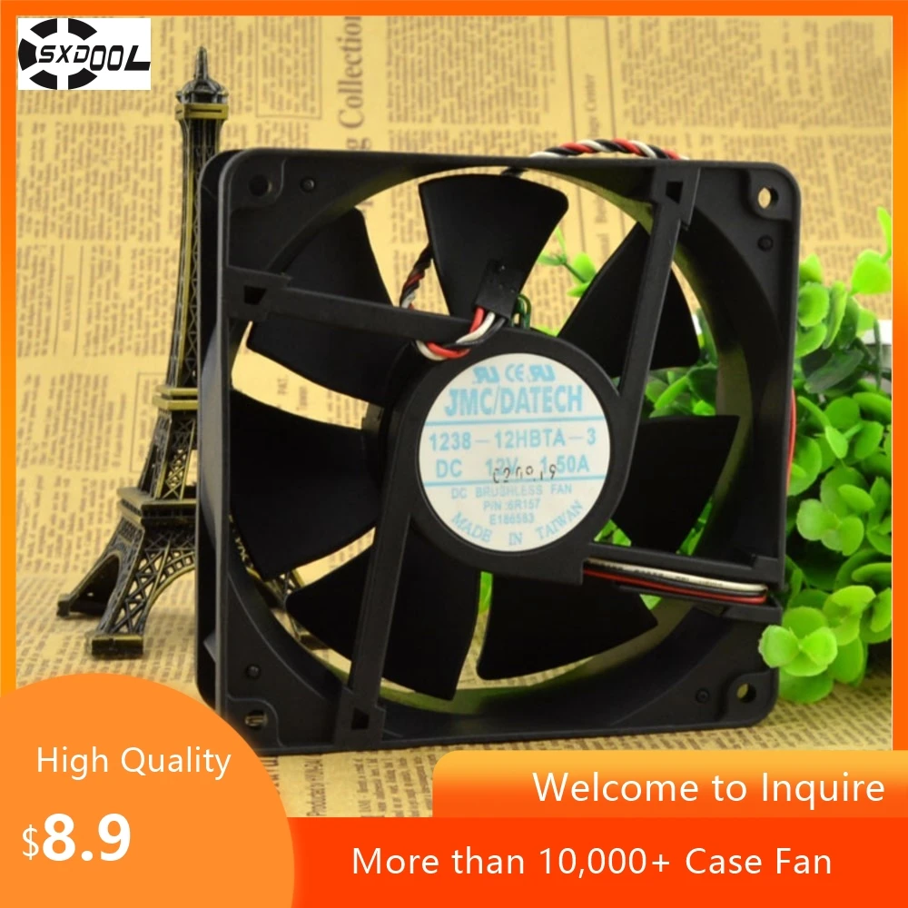 Para 1238-12HBTA-3 12038 12CM 12V 1.50A Ventilador de enfriamiento de alto flujo de aire, cajas de PC ideales, servidores y equipos industriales - imagen 3