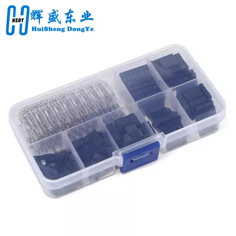 310 unids/set 2,54mm macho + hembra Cable Dupont Cable de línea de puente 1/2/3/4/5/6/8 Pin conector carcasa Kit de bricolaje electrónico - imagen 3