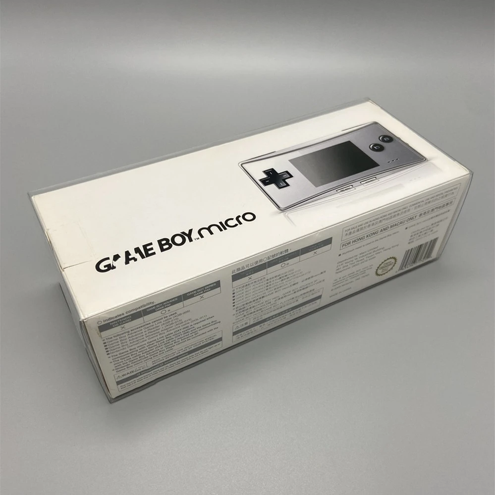 Protector de caja transparente para Nintendo Game Boy MICRO/GBM, cajas coleccionables, almacenamiento TEP, carcasa de juego, estuche de exposición transparente - imagen 2