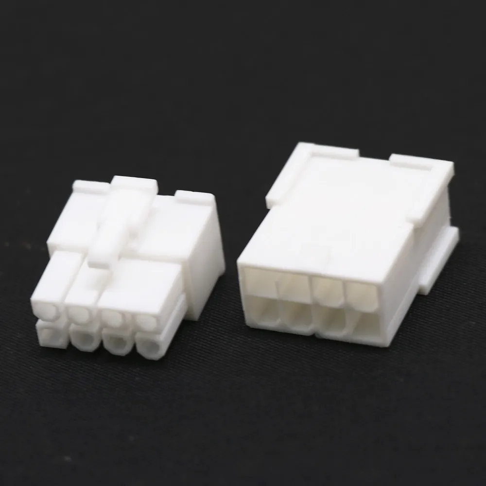 Conector blanco 4,2mm 5557 5559 enchufe 24 pines MB 8 pines CPU 4 + 4 pines 6 + 2 pines 8 pines GPU 6 pines PCIE carcasa para Cable Modular de extensión PSU - imagen 4