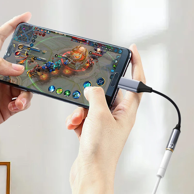 Adaptador de Cable de Audio auxiliar tipo C para auriculares hembra, 0,5 M/3M, USB C a 3,5mm, para teléfono móvil Samsung Galaxy Huawei Xiaomi iPad Pro - imagen 3