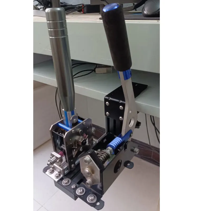 Simulador de carreras, freno de mano y cambio de marchas, accesorio de escritorio, accesorio de liberación rápida en la mesa, puede fijar el freno de mano del cambio de marchas - imagen 2