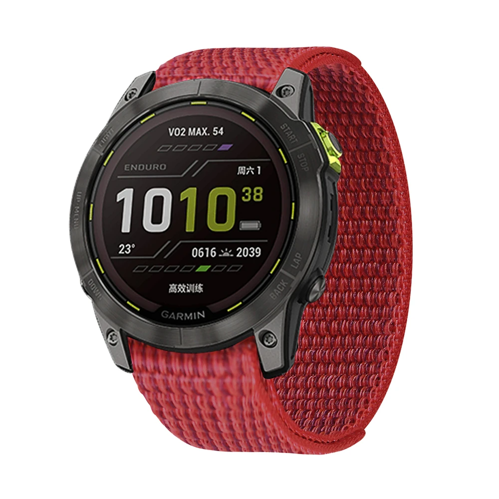 Correa de nailon con gancho para reloj Garmin Fenix 7 7X Pro E 8 47mm 51mm/Enduro 3 2/Epix pulsera de liberación rápida 26mm 22mm Correa deportiva - imagen 4